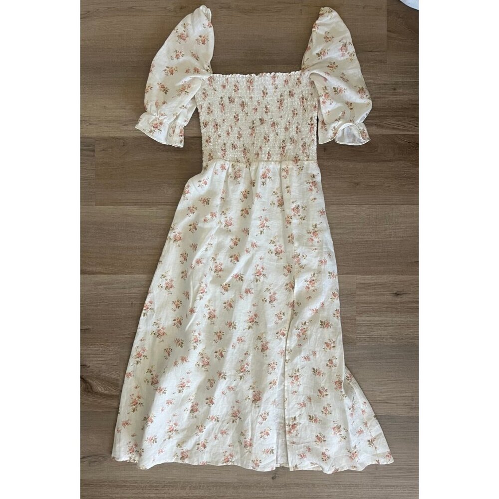 Reformation Vintage-Inspired Floral Smocked Maxi Dress - Size XS